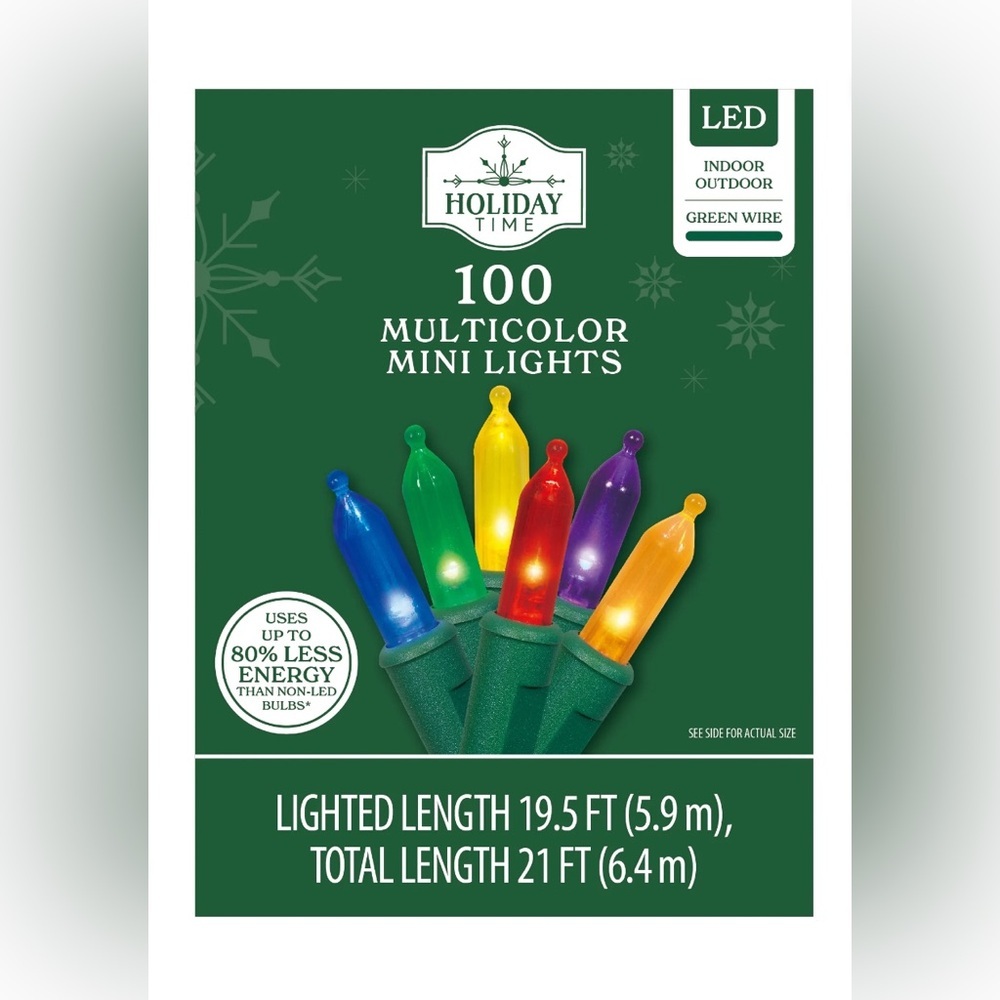 Indoor/Outdoor 100 Count LED Mini Christmas String Light Multicolor NEW 4 boxes - Picture 6 of 8